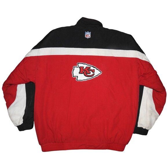 Vintage 1990s Kansas City Chiefs Reebok NFL Pro Line Puffer Jacket Men's XXL - Picture 9 of 14